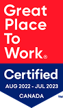 Great Place to Work Certified, Canada, August 2022 to July 2023.