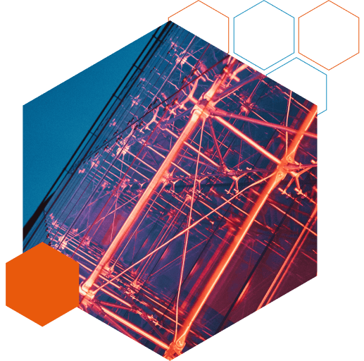 Illuminated framework representing ML arteka's stable foundation for enterprise delivery.